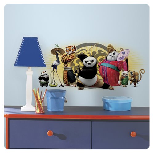 Kung Fu Panda 3 Friends Peel and Stick Giant Wall Graphic